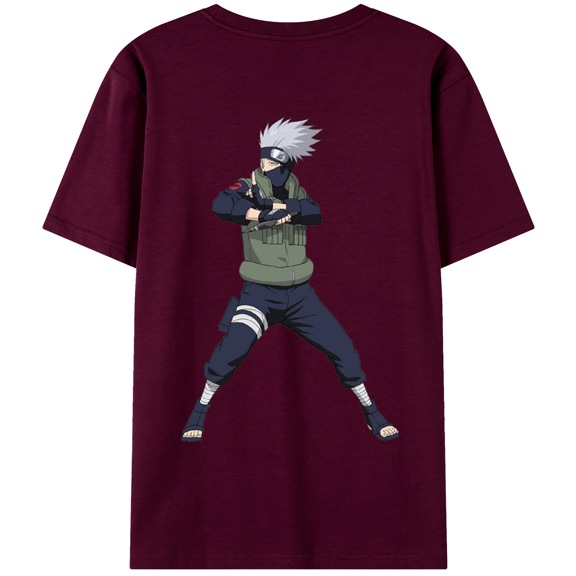（画像用） NARUTO -ナルト- はたけ カカシ Hatake Kakashi レディース半袖Tシャツ(バックプリント)